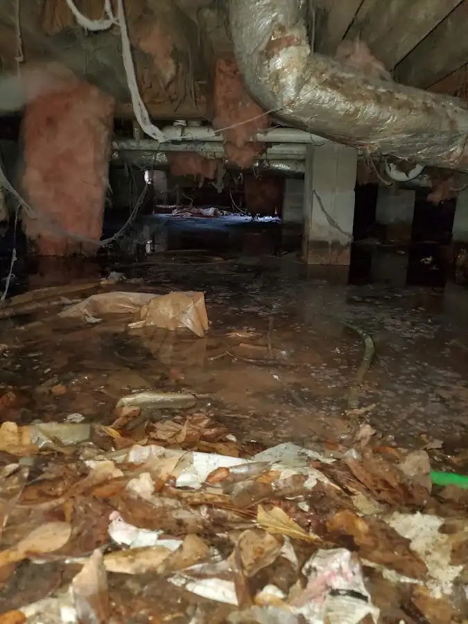 Crawl space flood assessment for Commercial Water Damage Restoration in Enterprise