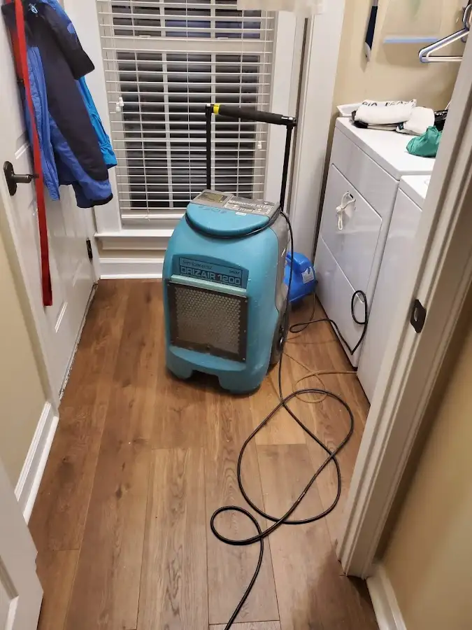 Commercial dehumidifier deployed for Flood Damage Cleanup in Enterprise