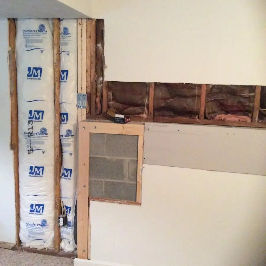 Wall insulation replacement during Structural Drying in Enterprise